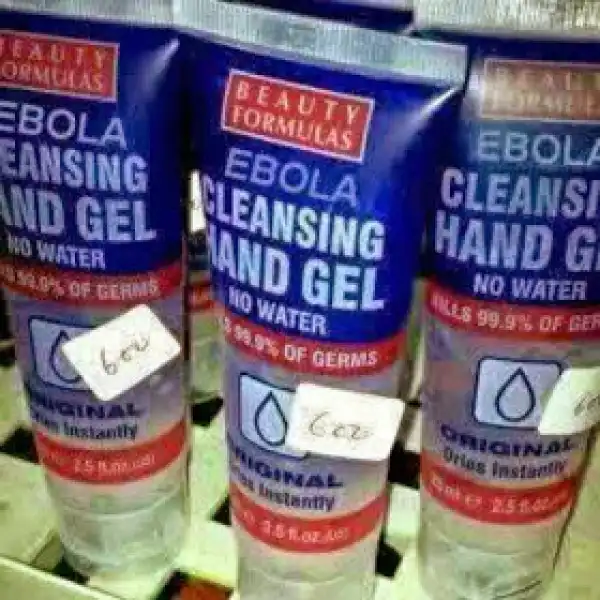 EBOLA Cleansing Hand Gel On Sale In Nigeria [PHOTO]